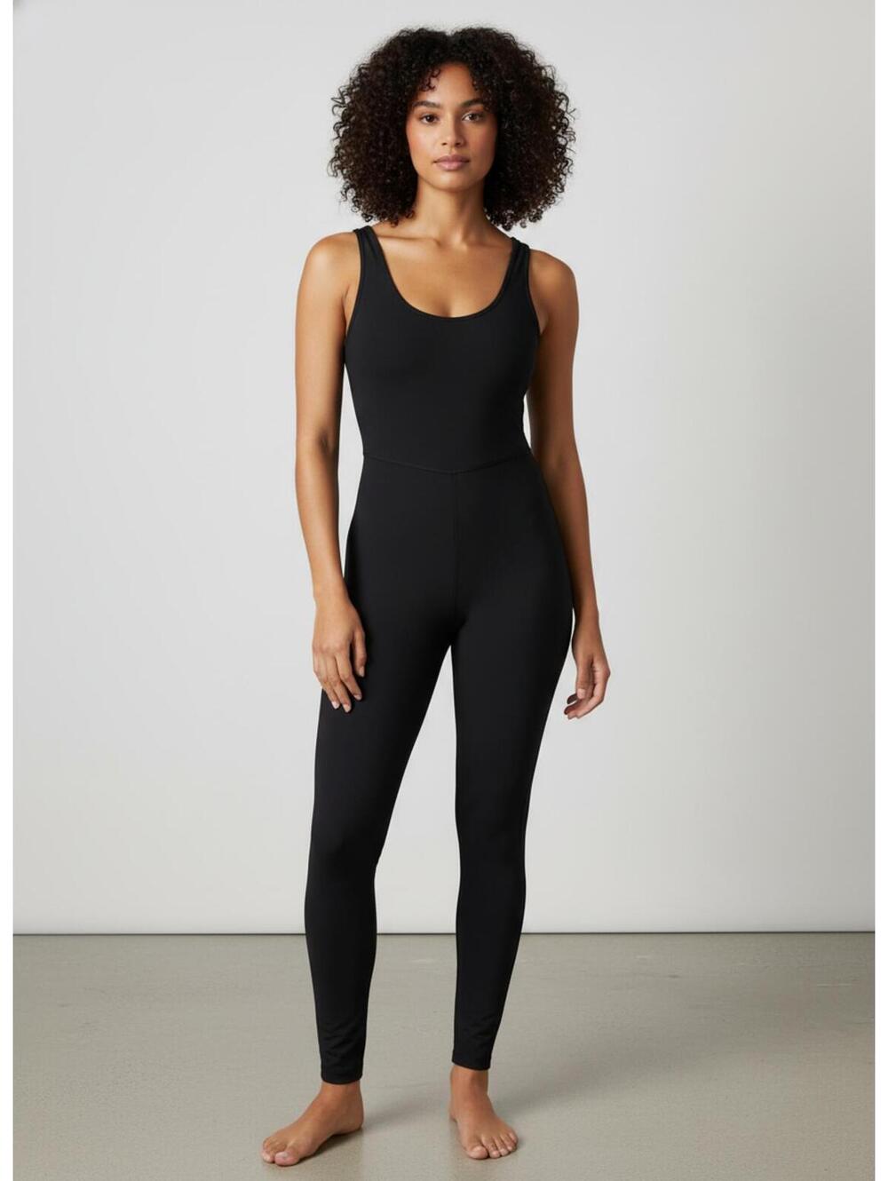 Old Navy Active Black Sleeveless Full-Length Jumpsuit L